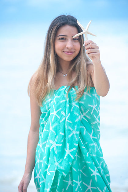 Wishes Printed Cotton Sarong Pareo