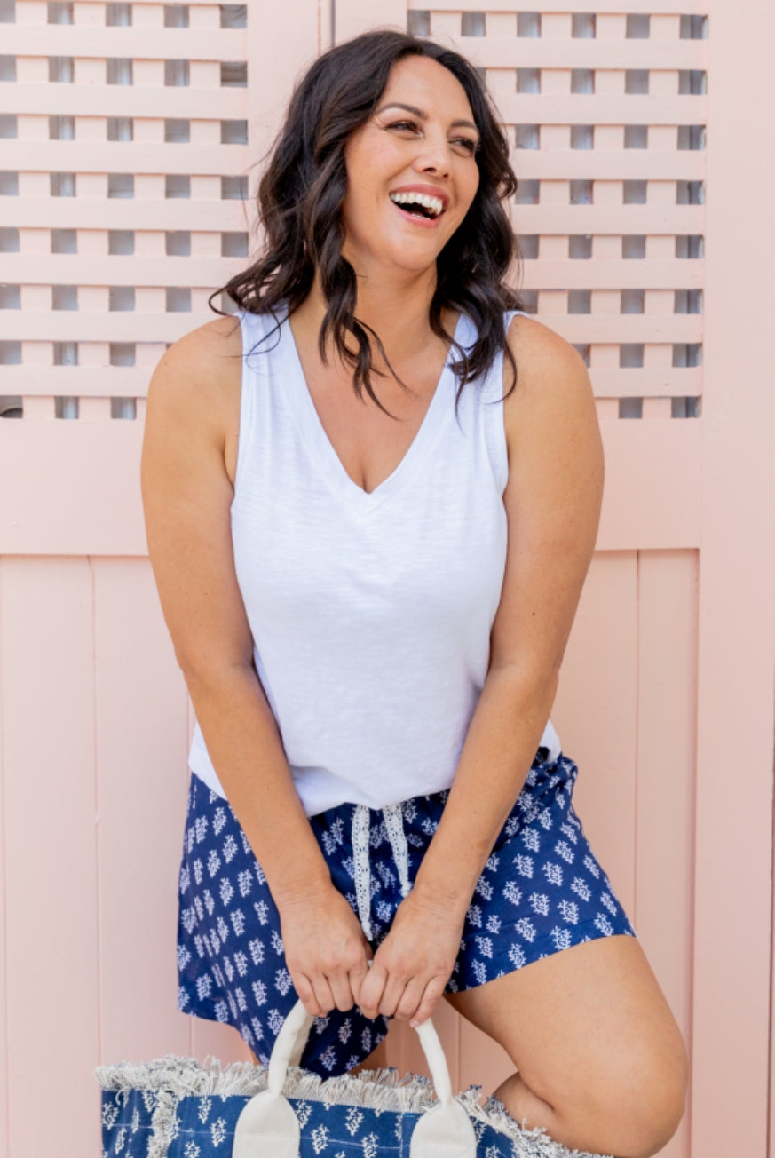 Tobago Coral Cotton Boxer Shorts