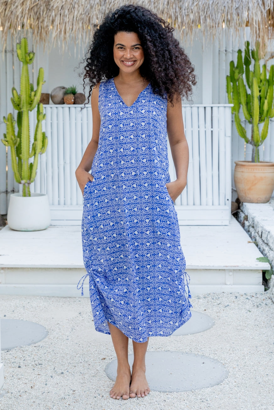 Tribal Turtle Cotton Maxi Dress Tribal Turtle Cotton Maxi Dress