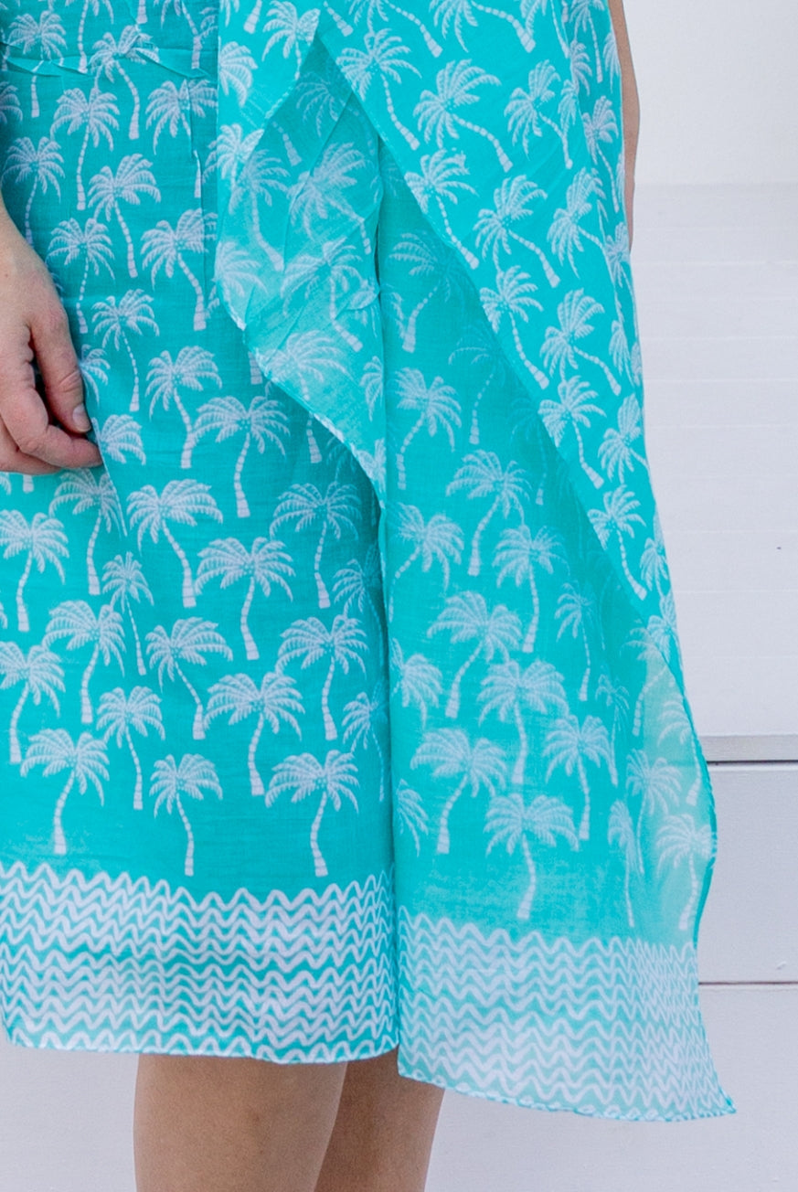 Marigot Bay Palm Tree Cotton Sarong