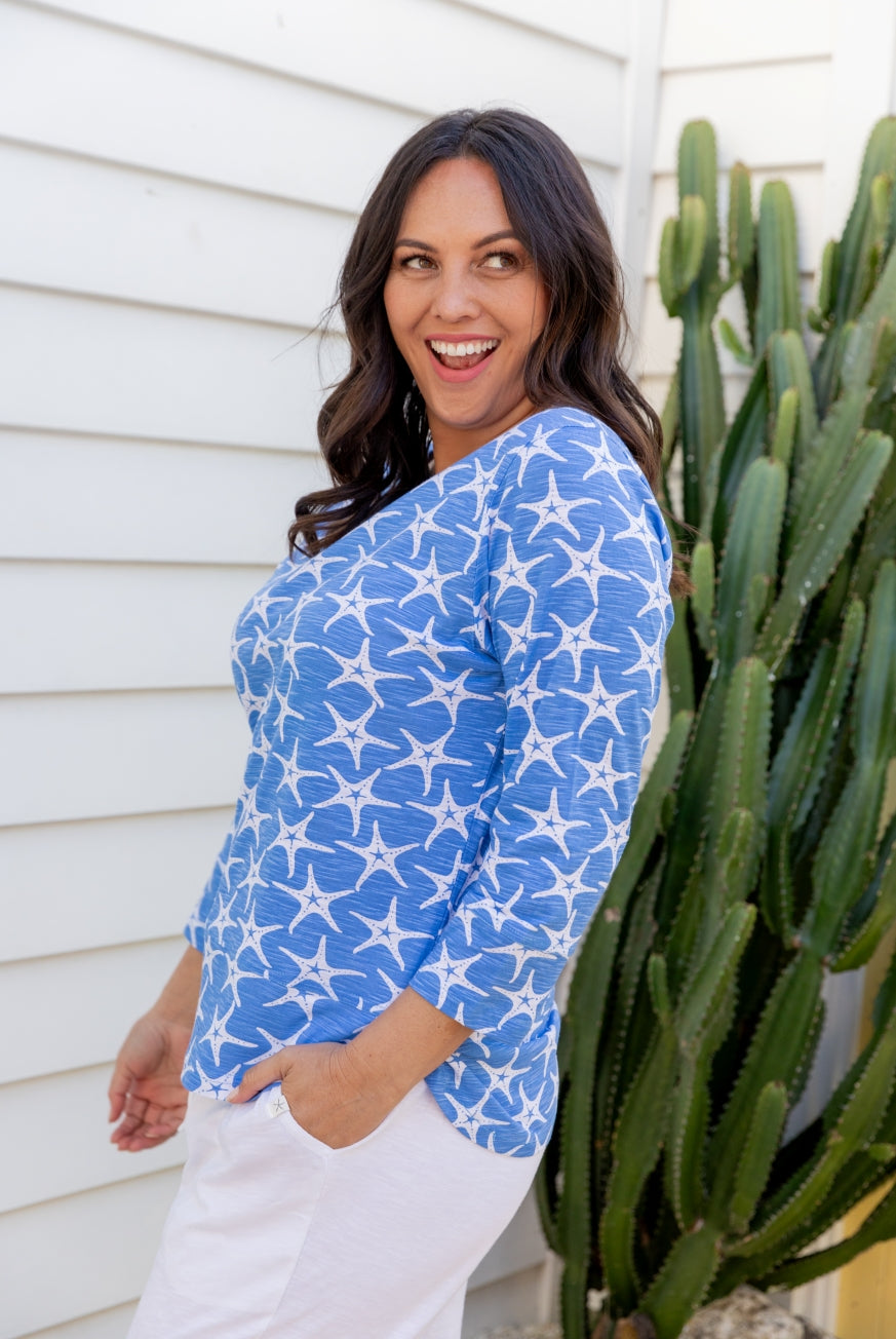 Seastar 3/4 Sleeve Top