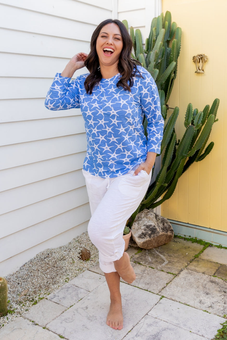 Seastar 3/4 Sleeve Top