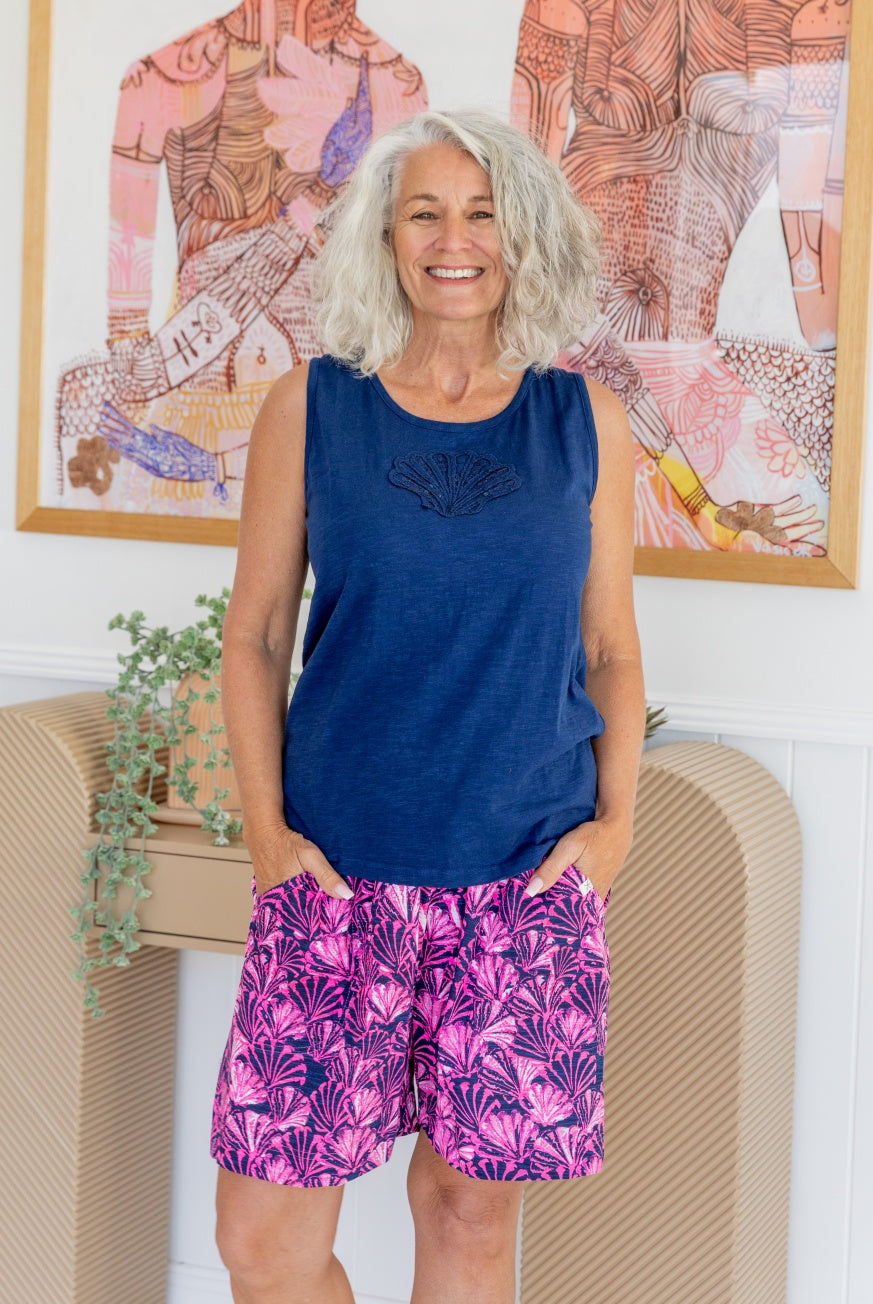 Shell Cotton Shorts