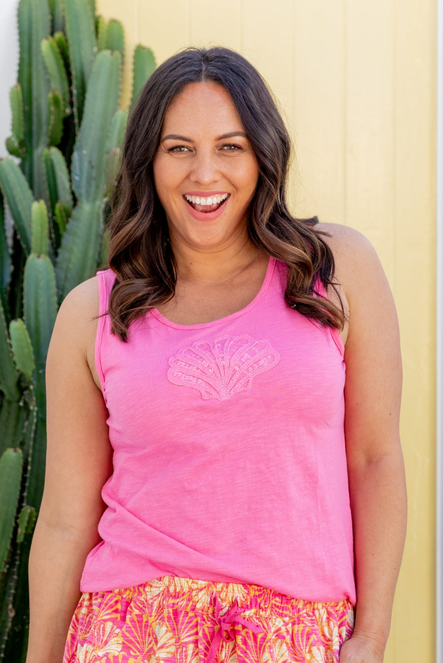 SeaShell Cotton Tank Top