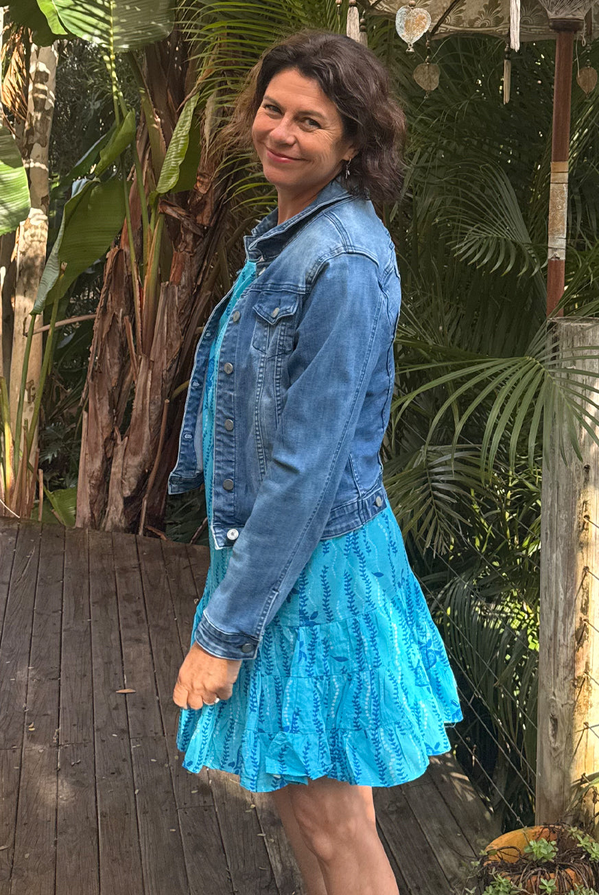 Turtle Cotton Frill Dress