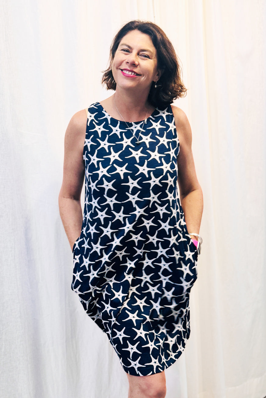 SeaStar Cotton Dress with Criss Cross Straps