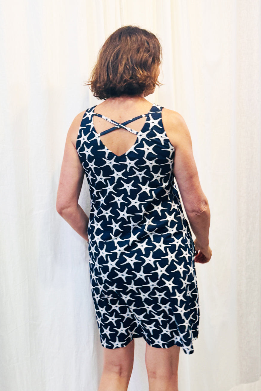 SeaStar Cotton Dress with Criss Cross Straps
