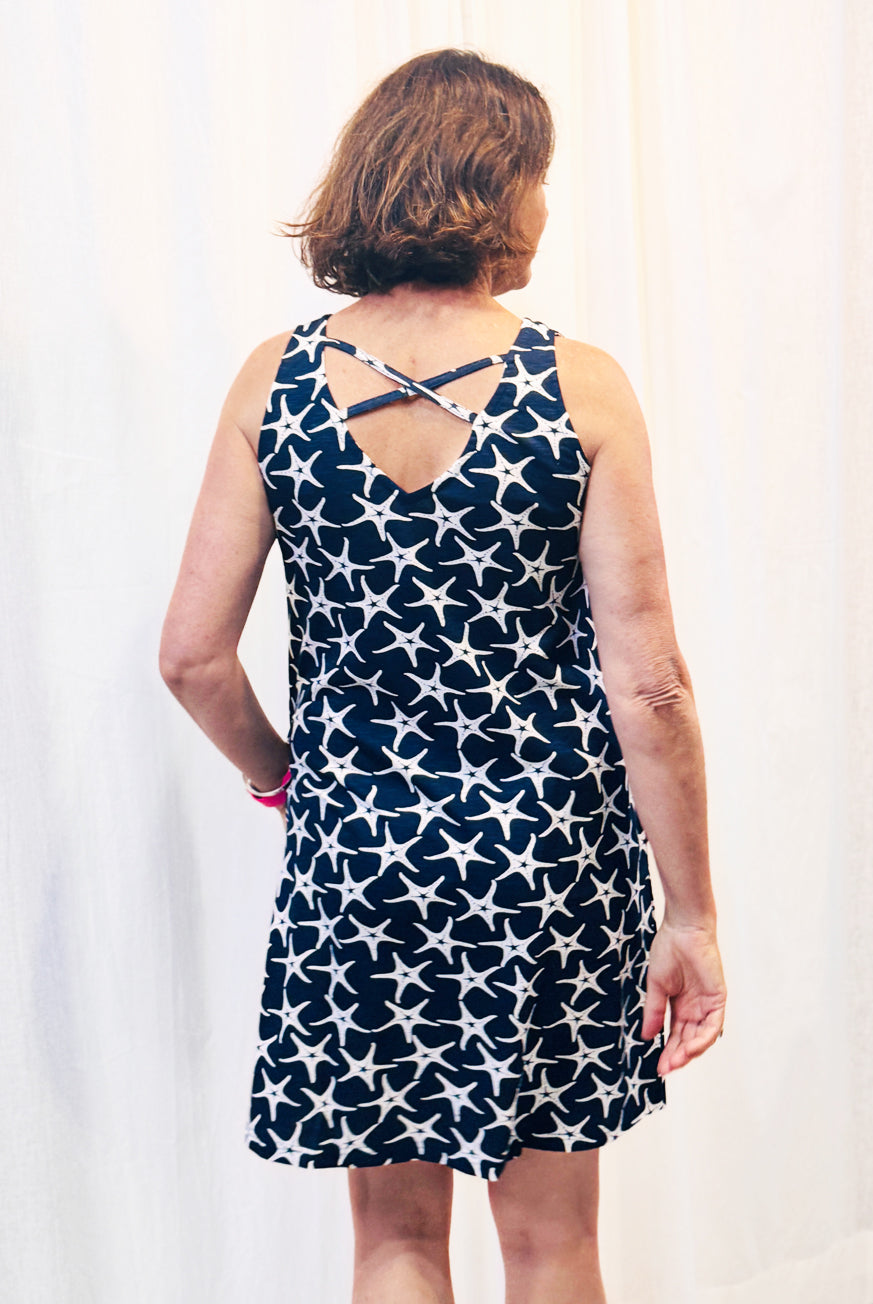 SeaStar Cotton Dress with Criss Cross Straps