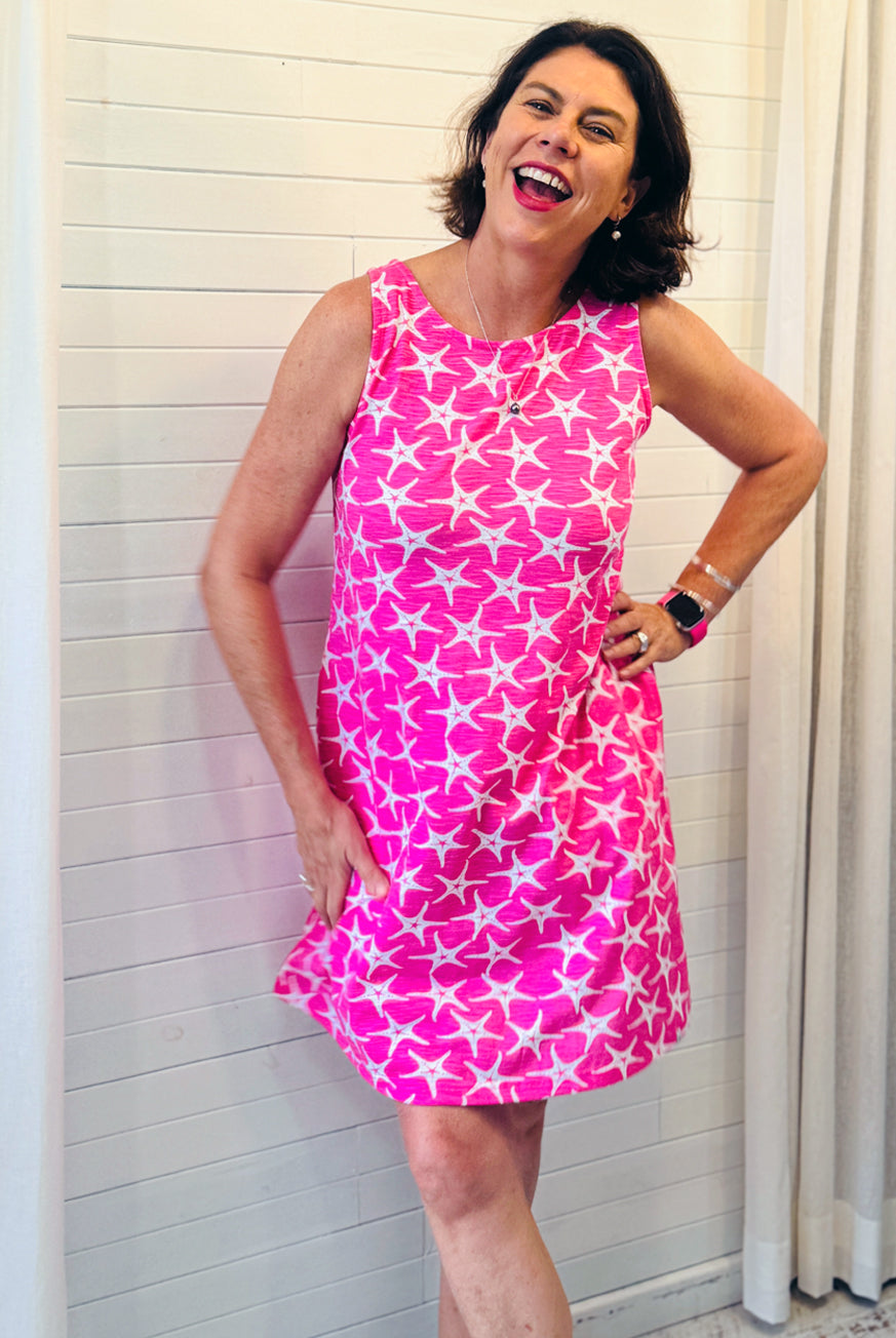 SeaStar Cotton Dress with Criss Cross Straps