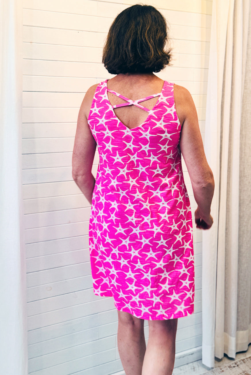 SeaStar Cotton Dress with Criss Cross Straps