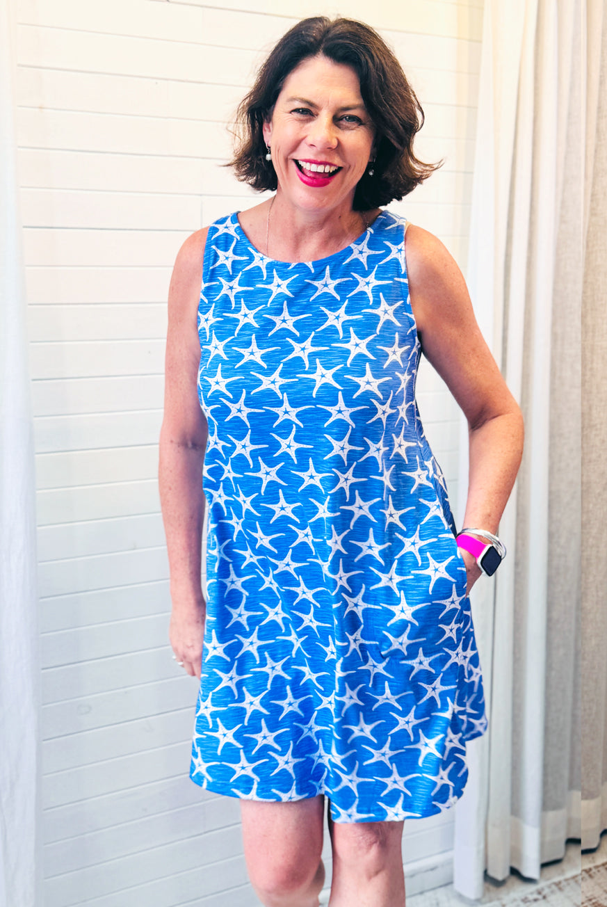 SeaStar Cotton Dress with Criss Cross Straps