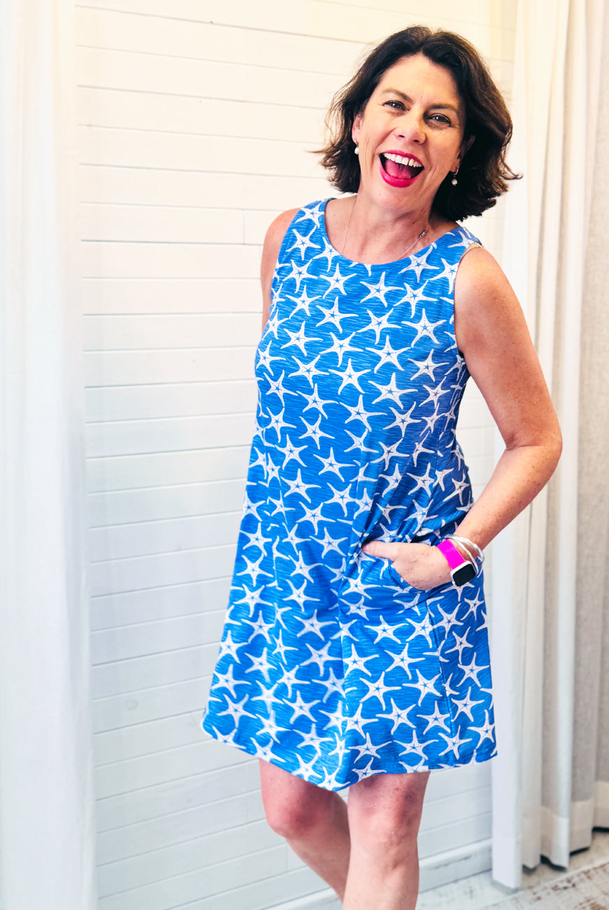SeaStar Cotton Dress with Criss Cross Straps