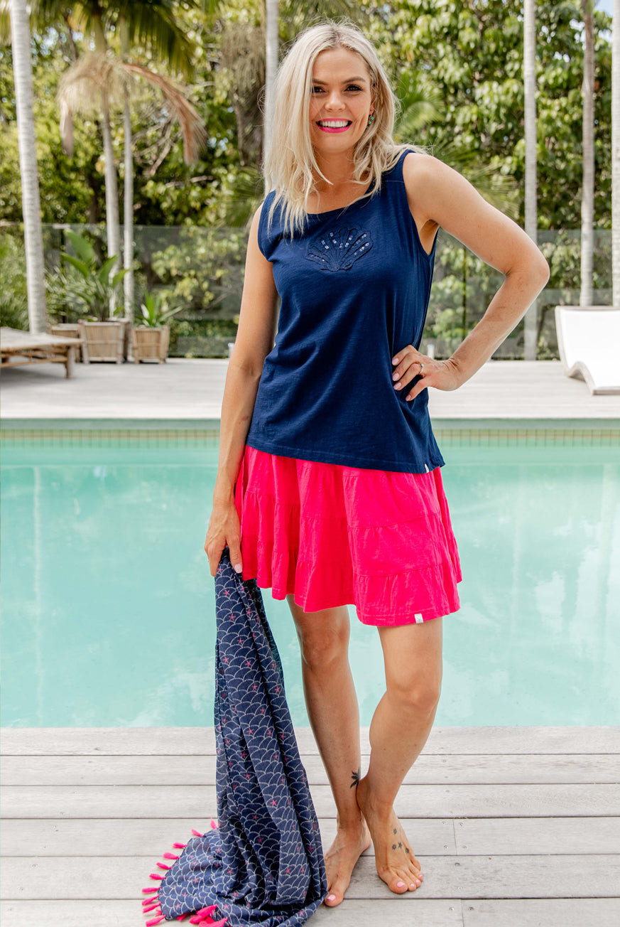 SeaShell Cotton Tank Top