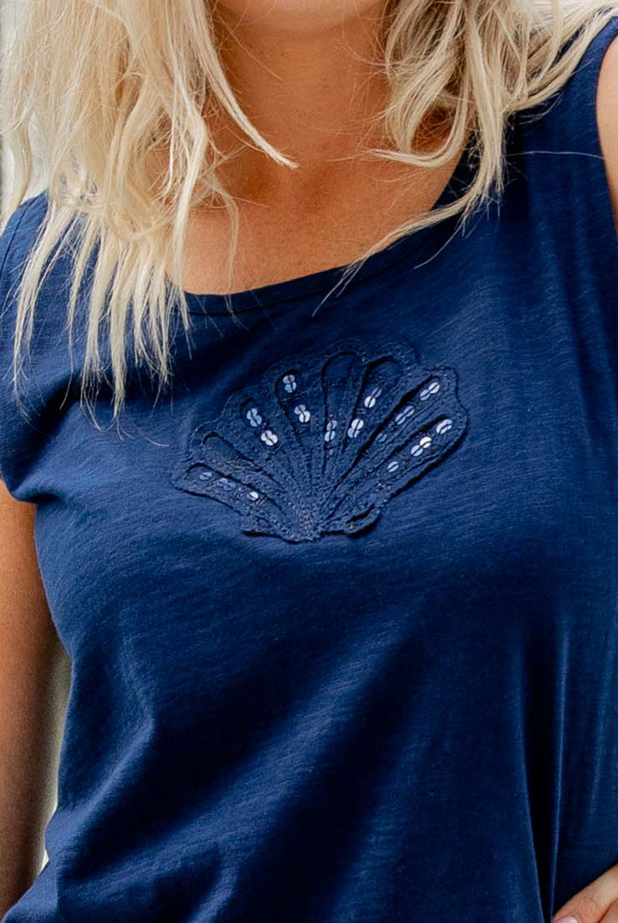 SeaShell Cotton Tank Top
