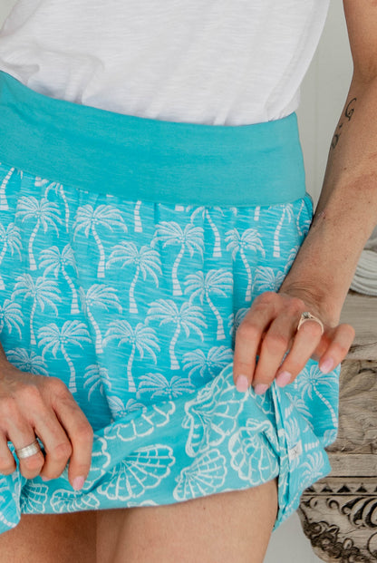 Palm Tree Reversible Skirt