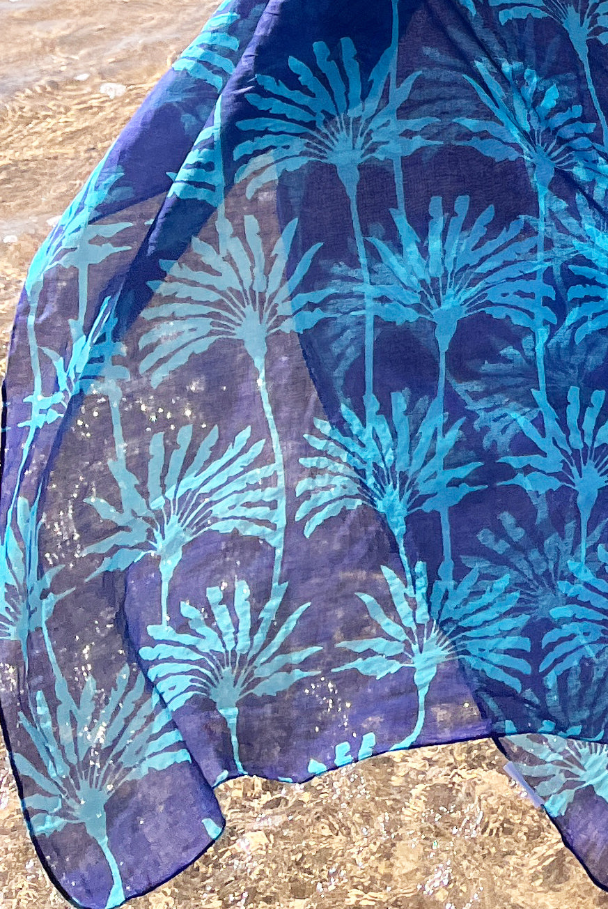 Umbrella Palm Cotton Sarong