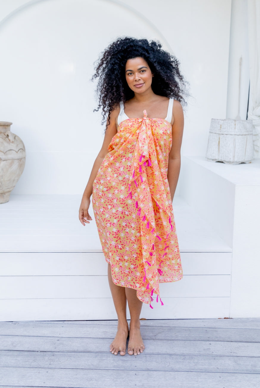 Kauai Cotton Beach Sarong Pure Cotton Pareo by West Indies Wear