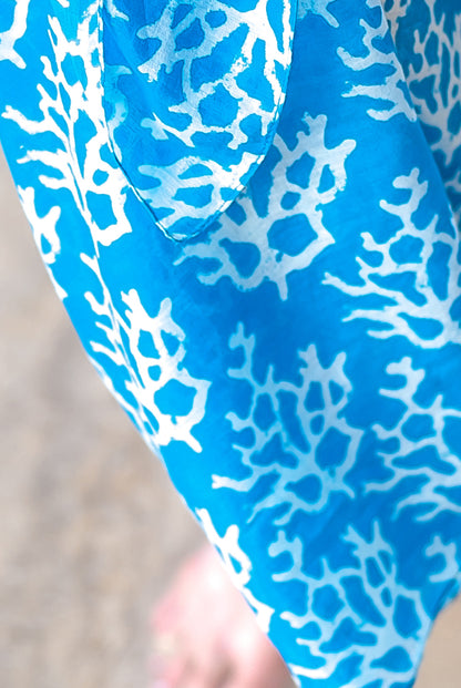 Coral Printed Cotton Sarong Pareo