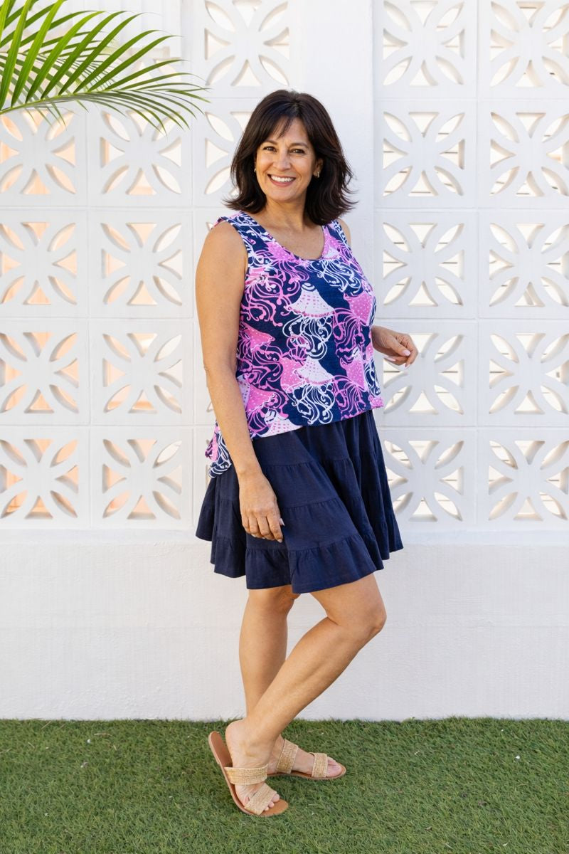 Frilly Fish Cotton Tank Top