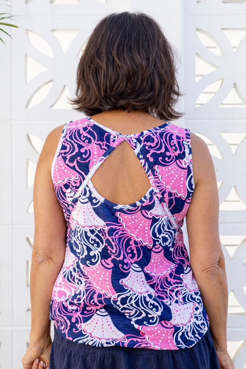 Frilly Fish Cotton Tank Top