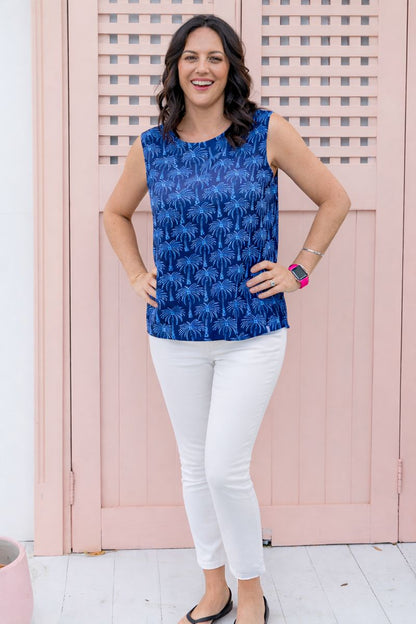 Anguilla Palm Cotton Beach Top