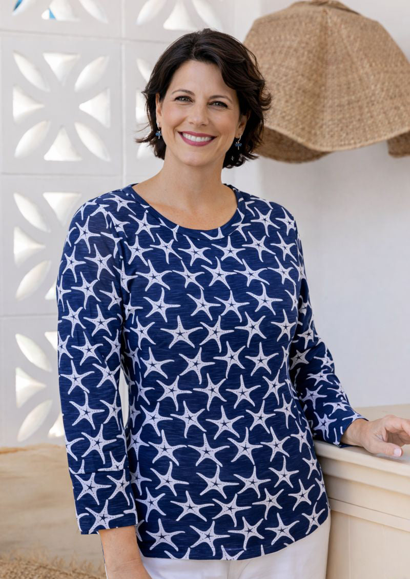 Seastar 3/4 Sleeve Top