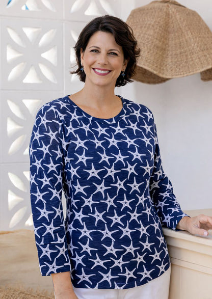 Seastar 3/4 Sleeve Top