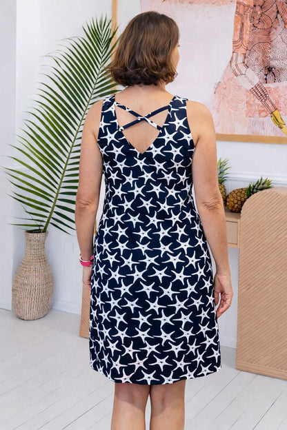 SeaStar Cotton Dress with Criss Cross Straps