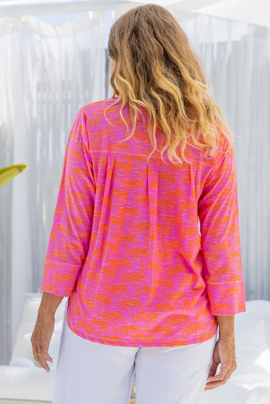 Palm Tree Long Sleeve Top