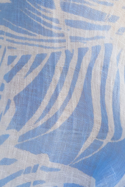 Palm Leaf Venice Linen Gauze Floaty Top