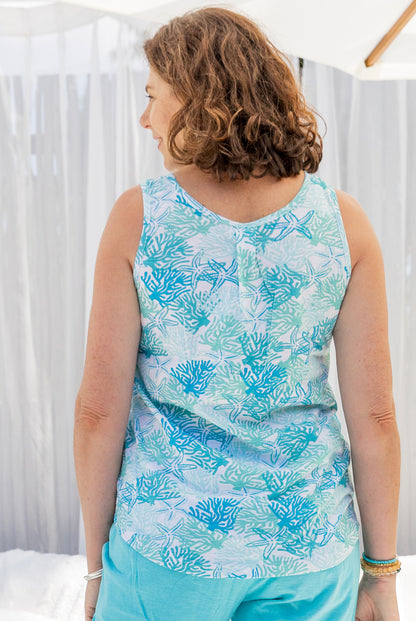 Coral Reef Cotton Tank Top