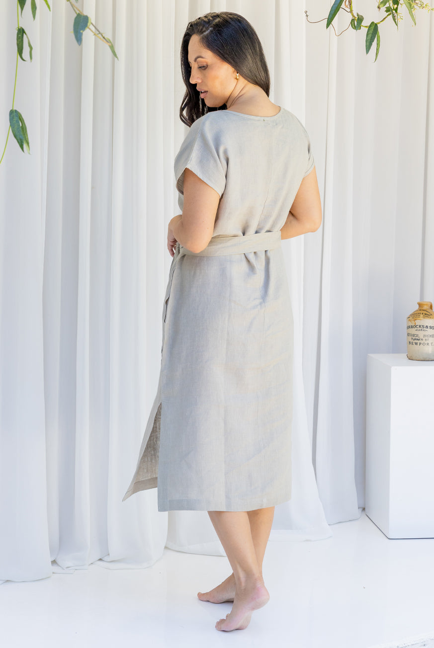 Luna Pure Linen Dress