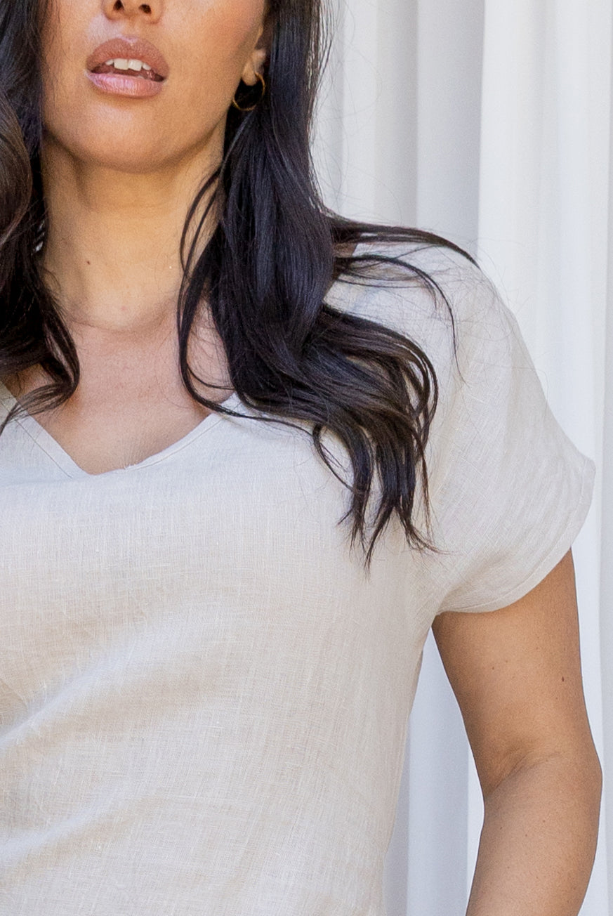 Luna Pure Linen Dress