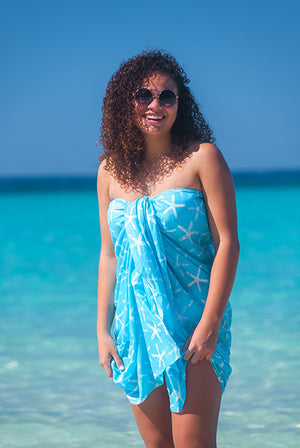 Wishes Printed Cotton Sarong Pareo KVWSHS