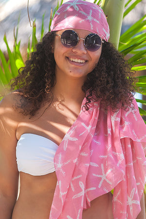 Wishes Printed Cotton Sarong Pareo KVWSHS