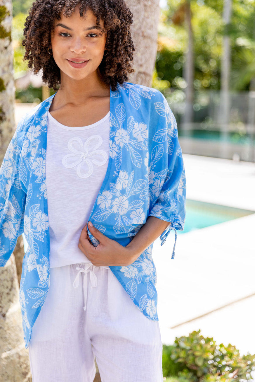 Lahaina Tropical Kimono Coverup