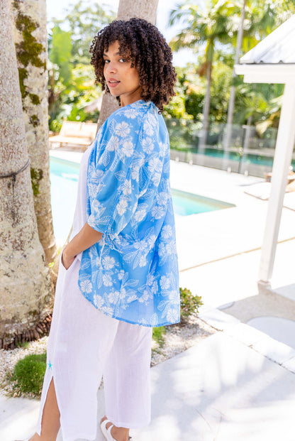 Lahaina Tropical Kimono Coverup