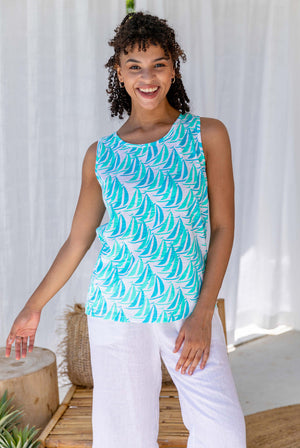 Sailaway Women's Tank Top: Island Vacation Outfits