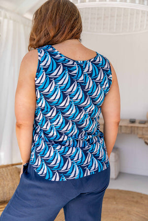 Sailaway Women's Tank Top: Island Vacation Outfits