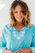 Island-Ready Shell Embroidered Cotton Beach Tunic - West Indies Wear