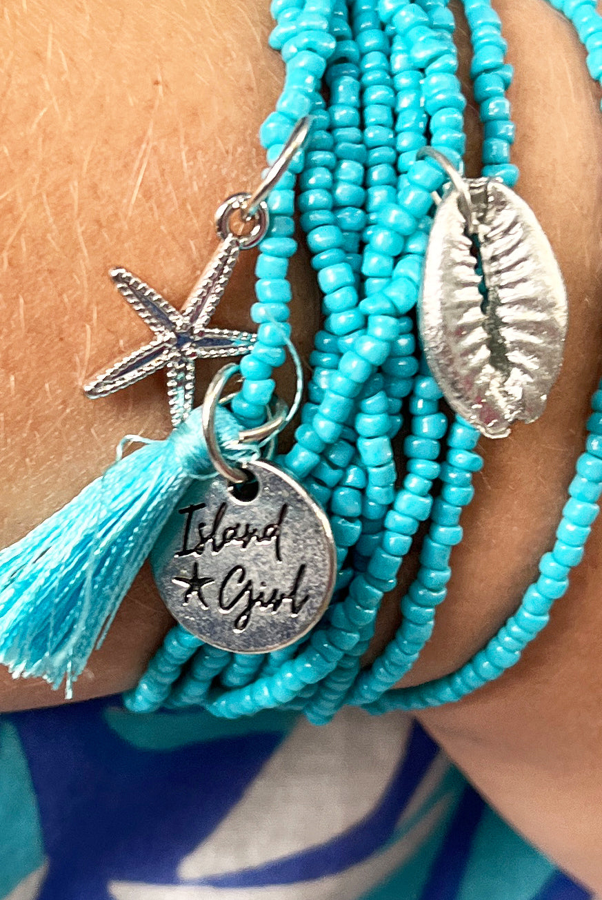 Island Girl Beaded Beach Bracelet